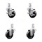 Service Caster 3 Inch Phenolic Wheel Swivel 3/4 Inch Square Stem Caster Brakes SCC, 2PK SCC-SQ20S314-PHS-TLB-34-2-S-2 - alternate 5